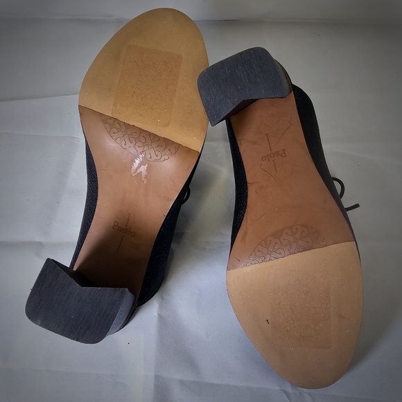 SYLVIE By Linea Paolo | Sassy Lace-UpHigh Block Heel LeatherMule - Picture 7 of 7